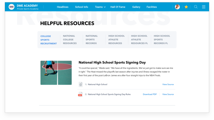 Student Athlete Resources